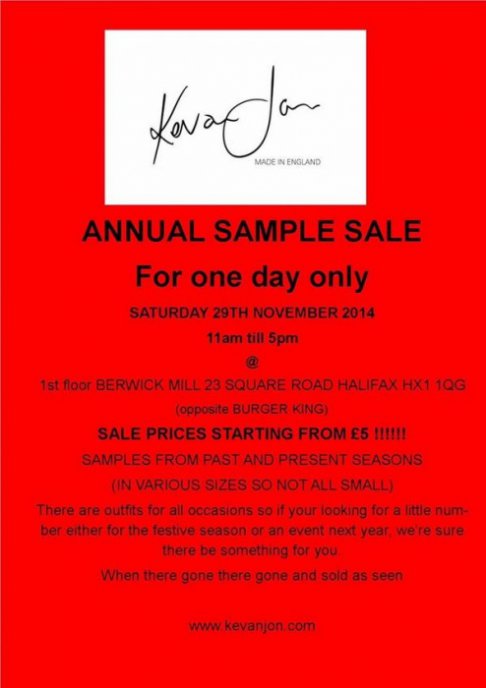 Kevan Jon sample sale