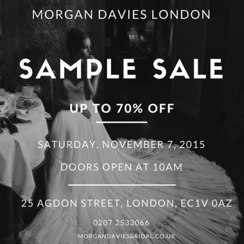 Morgan Davies bridal sample sale