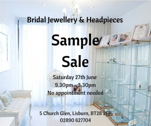 Bridal jewellery and headpieces sample sale