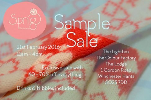 Sprig Knitwear Sample Sale 2016