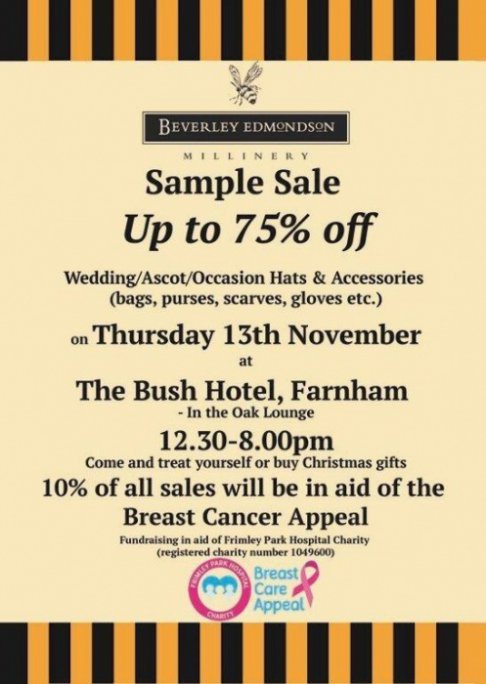 Beverly Edmondson Millinery sample sale