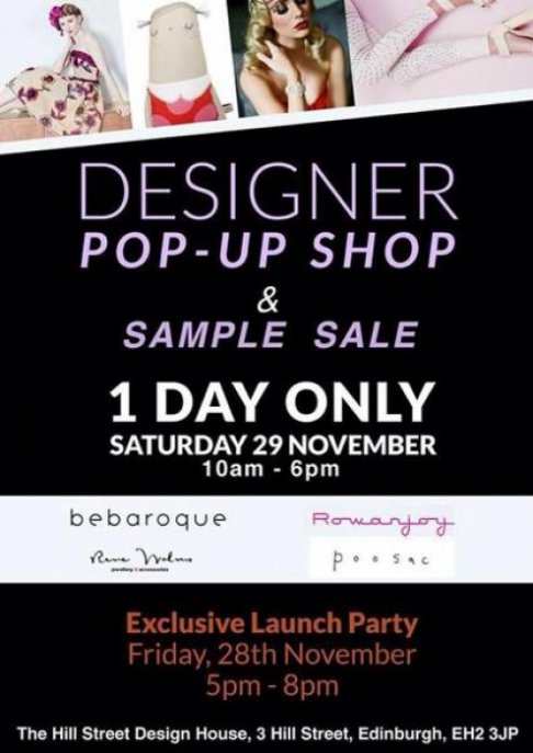 Designer pop-up shop & sample sale