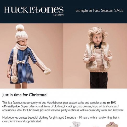  Hucklebones London Sample Sale