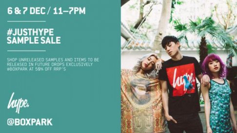 HYPEclothingUK sample sale