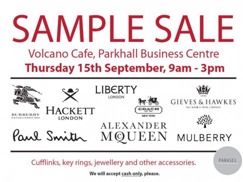 Sample sale jewellery