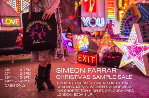 Simeon Farrar Christmas sample sale