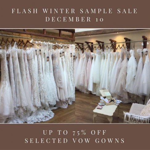 Vow bridal sample sale