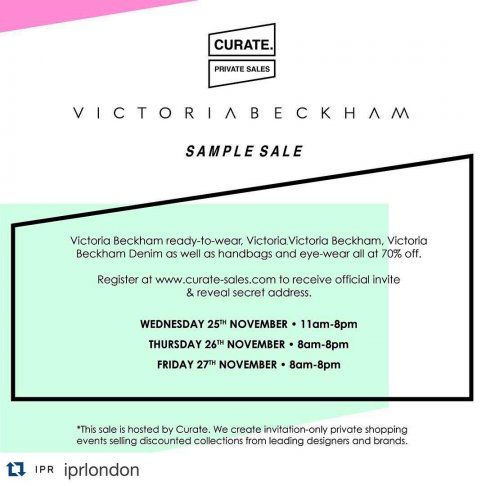 Victoria Beckham sample sale