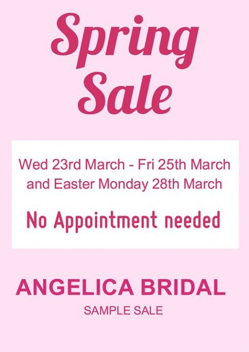 Angelica Bridal sample sale