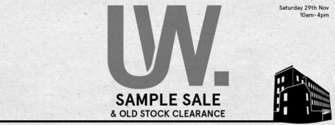 Sample Sale Universal Works