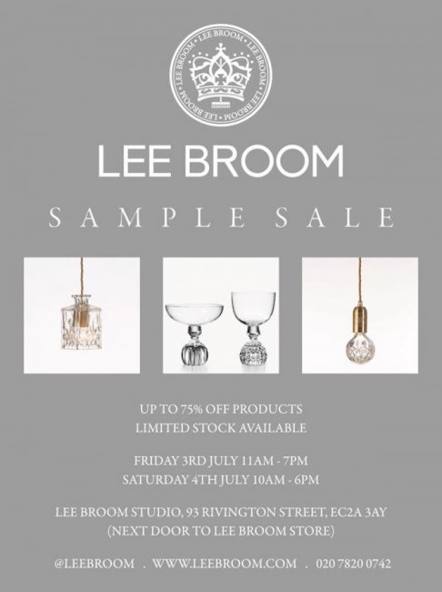 Lee Broom sample sale