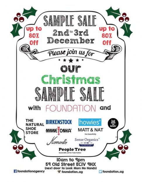 Christmas Sample Sale Foundation Agency