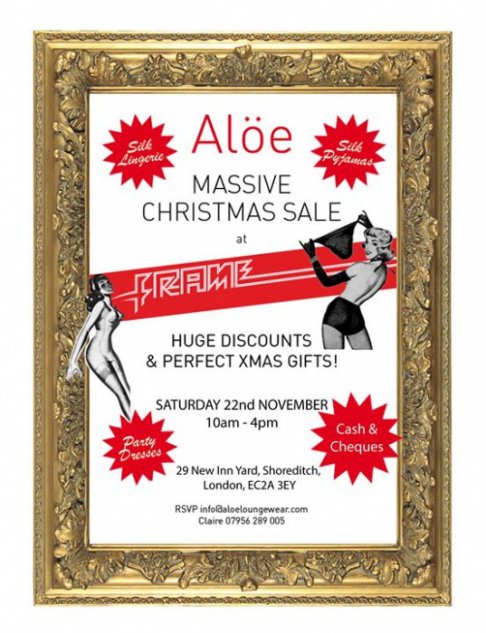 Alöe Xmas Sample Sale