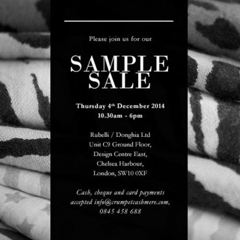London  Cashmere Sample Sale 