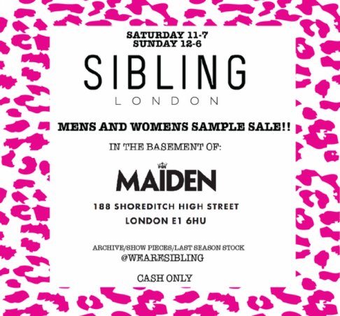 Sibling sample sale