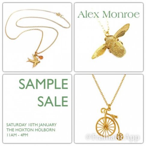 Alex Monroe jewellery sample sale