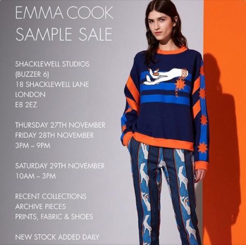 Emma Cook Sample Sale