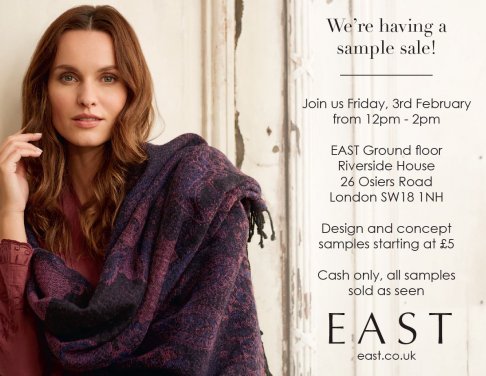 East sample sale