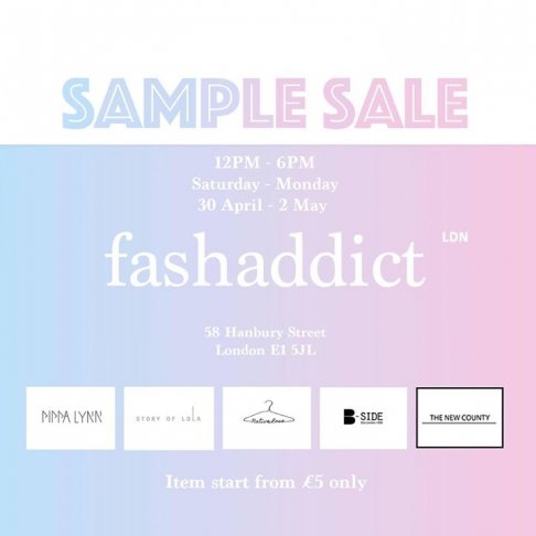 Fashaddict sample sale 