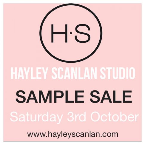 Hayley Scanlan Studio sample sale