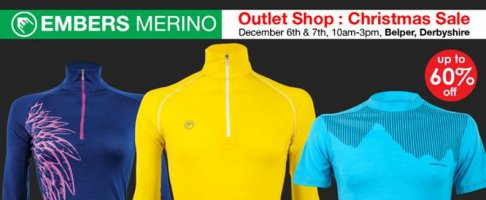 Outlet Shop Christmas Sale Embers Merino