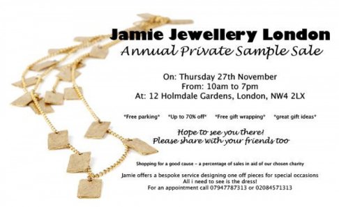 Jamie Jewellery London sample salle