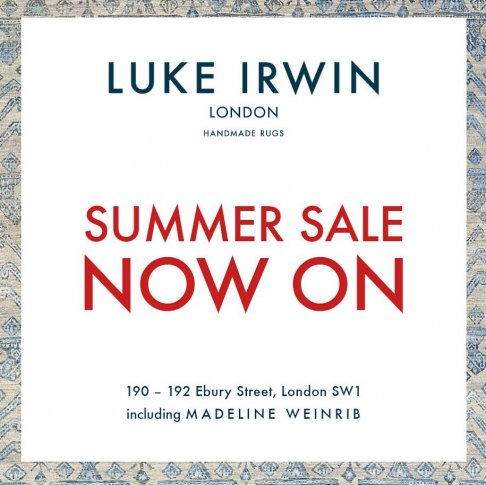Luke Irwin rugs sample sale 