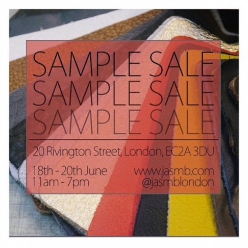  Jas MB London sample sale