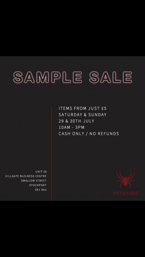 Intense Menswear Sample  Sale