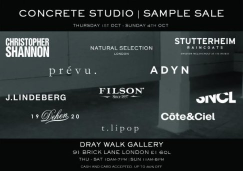 The Concrete Studio Sample Sale