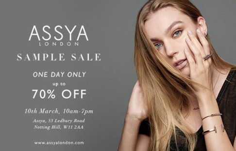 Assya London sample sale