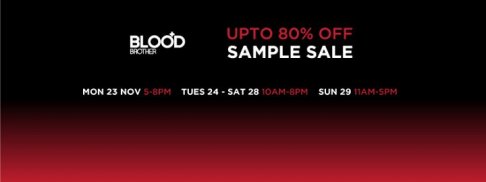 Blood Brother Sample Sale