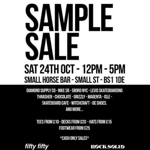 Rock Solid Dist. /  Fifty Fifty Sample sale