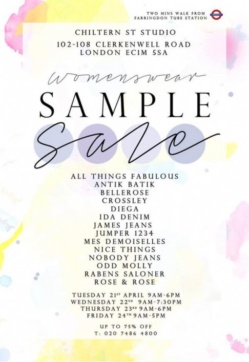 Womenswear Sample sale