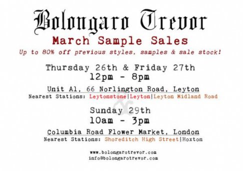 Bolongaro Trevor sample sale