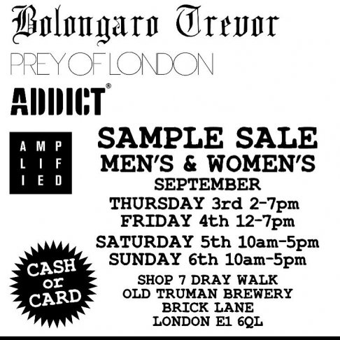 Men's & women's sample sale