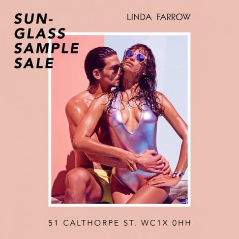 Linda Farrow sunglass sample sale