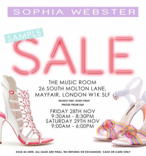 Sophia Webster sample sale
