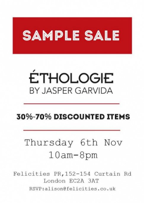 Sample sale Éthologie