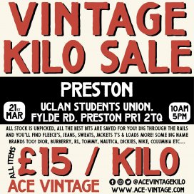UCLan SU Vintage Kilo Sale