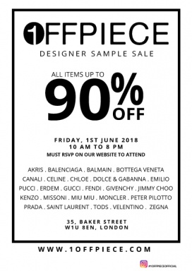 1OffPiece.com Designer Sample Sale