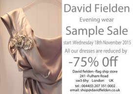 David Fielden Evening Wear Sample Sale 