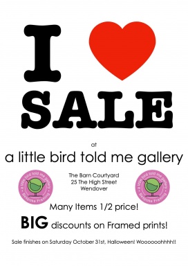A little bird told me | gallery Autumn Sale