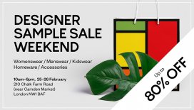 Camden Market Designer Sample Sale Weekend