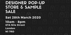 Designer Pop-Up Store and Sample Sale
