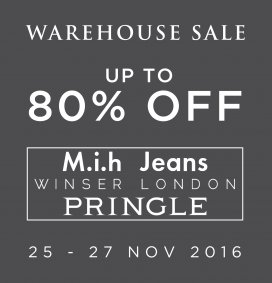 M.i.h Jeans, Winser London & Pringle Warehouse Sale