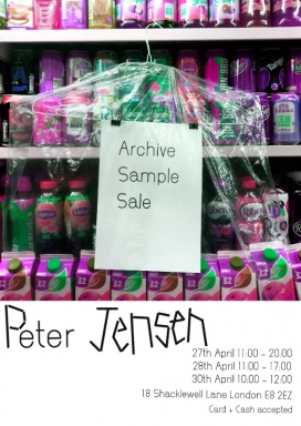 Peter Jensen Archive Sample Sale