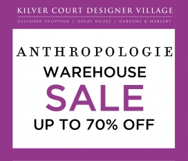 Anthropologie Warehouse Sale 10 - 13 September - Entry by pre-booked time slot only.