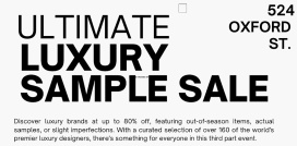 BESTIR LDN LTD The Ultimate Luxury Sample Sale
