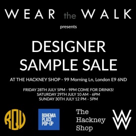 Wear the Walk's Designers: sample sale